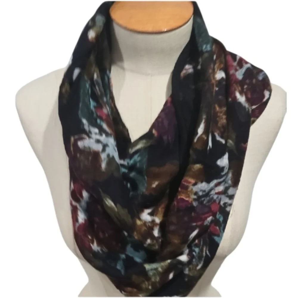 Elegant Multicolor Lightweight Infinity Double Sided Scarf